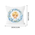 thumbnail image 2 of HuiXinOu Easter Throw Pillow 35x35cm Cushion Cover with Insert Kids Room Decor Sofa Bed Couch Home Living Room Decorative, 2 of 5