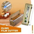 thumbnail image 3 of Household Refillable Food Cling Film Wrap Cutting Box Kitchen Sliding Aluminum Foil Paper Cutting Tools, 3 of 5