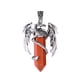 thumbnail image 5 of Collar colgante de cristal, regalo para cumpleaños, Halloween, mujer. Rojo, 5 of 7