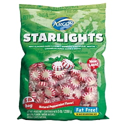 Licorice Starlight Mints - Starlights Mints, 5 Lb Bag