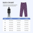 thumbnail image 4 of Honiee Retro Florals Purple for men - a sleek fusion of Straight Pajama Pants, versatile Lounge Pants, and cozy Sleepwear, all rolled into one-X-Large, 4 of 6