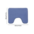 thumbnail image 3 of Miogawg U-Shaped Toilet Rugs, Ultra Soft And Absorbent Bathroom Rugs, Non-Slip, Comfortable, Machine Washable Bath Mat For Toilet Base, Home Decor Accessories, 3 of 6