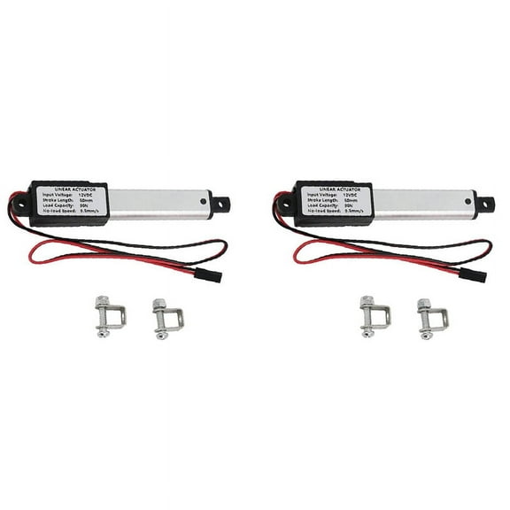 2X Linear Actuator,2 Inch Stroke, 90N/20.3Lb, Speed 9.5mm/S Electric Waterproof Actuator Motor Linear Actuator 12V