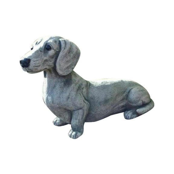 Dachshund Garden Statue â Handcrafted Concrete Dog Sculpture for Outdoor Decor â Pet Memorial, Yard Art & Gift for Dachshund Lovers
