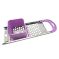 thumbnail image 1 of Herramienta de acero inoxidable para cocinar fideos de huevo y pasta para crear deliciosas creaciones en la cocina. Máquina para hacer spaetzle de color violeta claro, 1 of 2