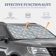 thumbnail image 4 of Balery 2 Piece Cartoon Poodle Dog Car Windshield Sun Shade|Foldable Front Windshield Shade for Car Front Window for Most Sedans SUV Truck-, 4 of 7