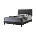 thumbnail image 2 of Mapes Tufted Upholstered Queen Bed Charcoal, 2 of 3