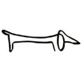 thumbnail image 1 of asddcavvf Metal Statue Abstract Dog Sculpture Animal Collection Decoration Living Room Study Decoration Ironwork Snowflake Clues Ornament, 1 of 4
