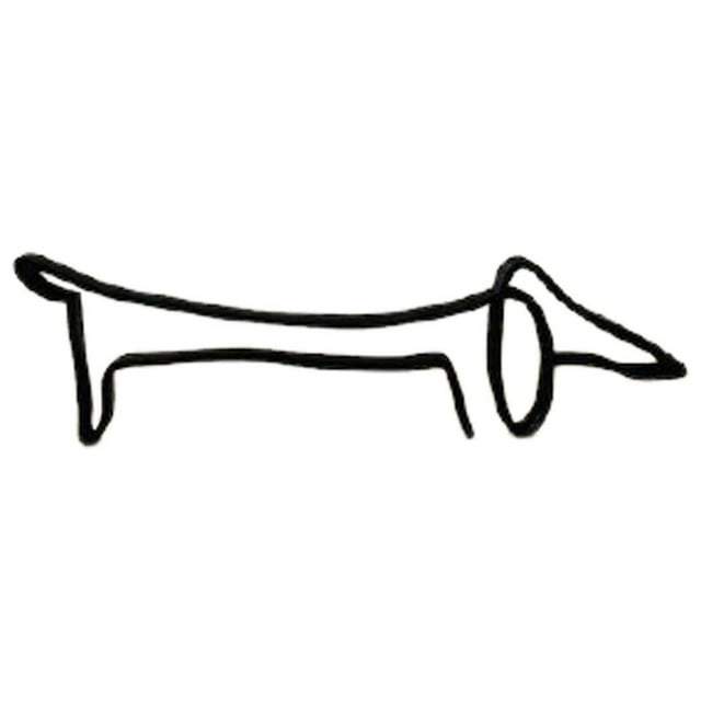 asddcavvf Metal Statue Abstract Dog Sculpture Animal Collection Decoration Living Room Study Decoration Ironwork Snowflake Clues Ornament