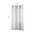 thumbnail image 2 of Panel De Cortina Home Creations 145 x 213 cm Traslucida Rustica Blanca, 2 of 4