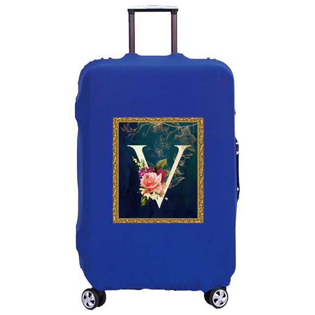 New Travel Suitcase Luggage Covers Protective Covers Scratch Proof Dust Cover Reusable Dust Cover Flower Pattern Series 8flowerV M