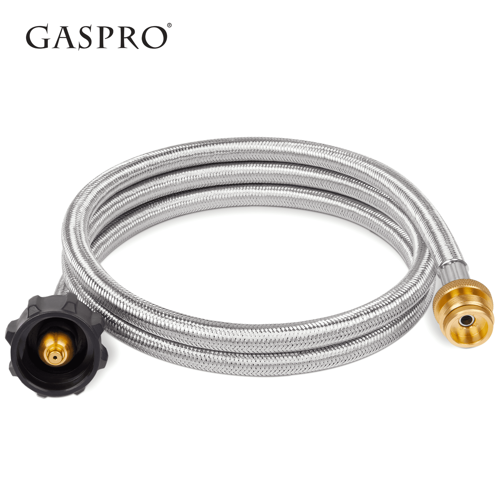 5FT Propane Tank Grill Adapter Hose, Propane Adapter 1lb to 20lb, Converts 1lb Appliances to 5-40lb Tanks, Fit for Coleman Camping Stove