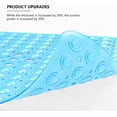 thumbnail image 5 of SANMADROLA Square Bath Shower Tub Mat for Bathroom, Non Slip Bathtub Mats with Suction Cups, Drain Holes, Machine Washable, 21 x 21 Inches, Clear, 5 of 7