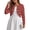 15 Red White Grid Snow, variant on Gleelist Plus Size Cropped Cardigan Bolero Shrug Open Front Long sleeve Lightweight Cardigan Sweaters For Women XL-5XL