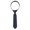 thumbnail image 2 of Jacob Alexander Infant's Toddler's 8 inch Solid Color Pre-Tied Hook and Loop Band Tie - Navy Blue, 2 of 6