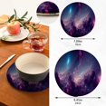 thumbnail image 2 of SKYSONIC Abstract Nebula Galaxy Trivet Round Hot Pads, Set of 2 Pot Holder Heat Resistant Trivets Cotton Thread Weave Mats for Kitchen Counter Hot Dishes Pot Teapot Table Decor, 2 of 7