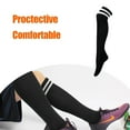 thumbnail image 7 of Kids Youth Adult Soccer Socks, 1/2/3/4/5 Pack Knee High Striped Tube Athletic Socks For Boys & Girls, 7 of 7