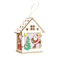 thumbnail image 3 of Zynviq White Roof Lighted Village House for Christmas Village and Tabletop Decor, 3 of 6