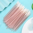 thumbnail image 4 of Pincel de labios desechable, varitas de brillo de labios portátiles, cepillo cosmético multifuncional, herramienta rosa, 4 of 8