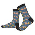 thumbnail image 2 of Sigee Cute Turtle for Contrast Design Crew Soft Moisture-Wicking Socks Crew Casual Athletic Stretchy Loose Socks, 2 of 7