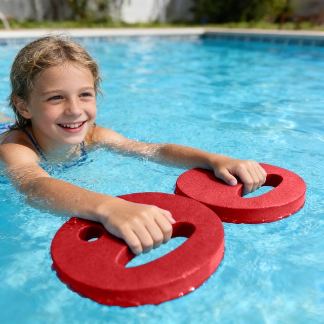 Ergonomic Floating Hand Swim Training Board For Aquatic Fitness Workouts And Recreational Swimming