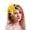 Yellow, variant on CAIXIA Wide Brim Fascinator Derby Hats for Women,20s Detachable Flower Hat with Headband for Derby Church Wedding Tea Party