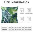 thumbnail image 6 of Acheng Tropical Leaves Pillow Covers Set of 2 Summer Blue Green Palm Leaf Decorative Throw Pillow Covers Hawaiian Banana Outdoor Cushion Covers for Dining Bedroom Home Couch Sofa Patio White, 6 of 6