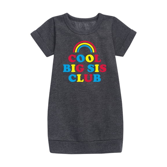 Instant Message - Cool Big Sis Club - Girls Ss Fleece Dress