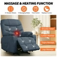 thumbnail image 4 of Korser Power Lift Recliner Chair for Elderly with Massage for Living Room,Blue, 4 of 7