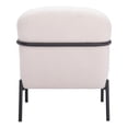 thumbnail image 4 of Chicago Accent Chair Ivory Accent Chair, Modern Style, Shearling style fabric, Plywood, Indoor Living, 4 of 5