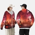 thumbnail image 5 of Picia Pumpkins Women's Men's UPF 50+ Sun Protection Hoodie Shirt Long Sleeve SPF Fishing Outdoor UV Hiking Lightweight Shirts-Large, 5 of 9