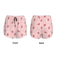 thumbnail image 6 of Sigee Floral Strawberr for Women's Athletic Shorts High Waisted Running Shorts Pocket Sporty Short Gym Elastic Workout ShortsMedium, 6 of 9