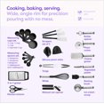 thumbnail image 4 of Klee Deluxe 42-Piece Heat-Resistant Stainless Steel and Nylon Kitchen Utensil Set, (Black), 4 of 6