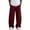 Wine_0320Y&19, variant on Fabrcox Men Sweatpants Baggy Drawstring Wide Leg Men Joggers Pants Sports Workout Gym Big and Tall Hiking Pants with Pockets M