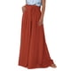 thumbnail image 1 of Pantalones PRETTYGARDEN Palazzo de Pierna Ancha Tiro Alto Rojo Ladrillo M, 1 of 7