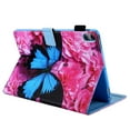 thumbnail image 4 of Mantto iPad 10th Generation Case 10.9", Cute Patterned Slim Multi-Angle Viewing Folio Magnetic Stand Wallet Card Slot with Auto Sleep Wake Smart Cover for 10.9” iPad 10th Gen 2022, Blue Butterfly, 4 of 11