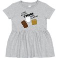 thumbnail image 3 of Inktastic I Love Nothing S'more Than Camping Girls Baby Dress, 3 of 5