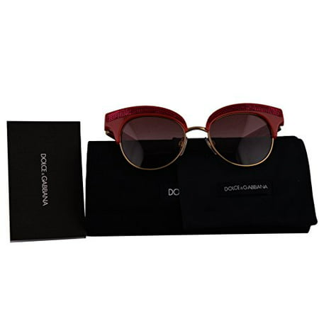 Dolce & Gabbana Authentic Sunglasses DG6109 Fuchsia Gold w/Pink Gradient Lens 30978D DG 6109 (50mm)