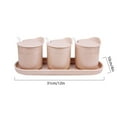 thumbnail image 3 of Bol à Sucre avec Couvercle, Pot à Sucre et Sel, Bocal d'Assaisonnement, Bocal de Rangement pour Sucre, Pot à Sucre, Contenant à Sucre Bocal à Épices-3 Ensemble de Rose-300 ml, 3 of 8
