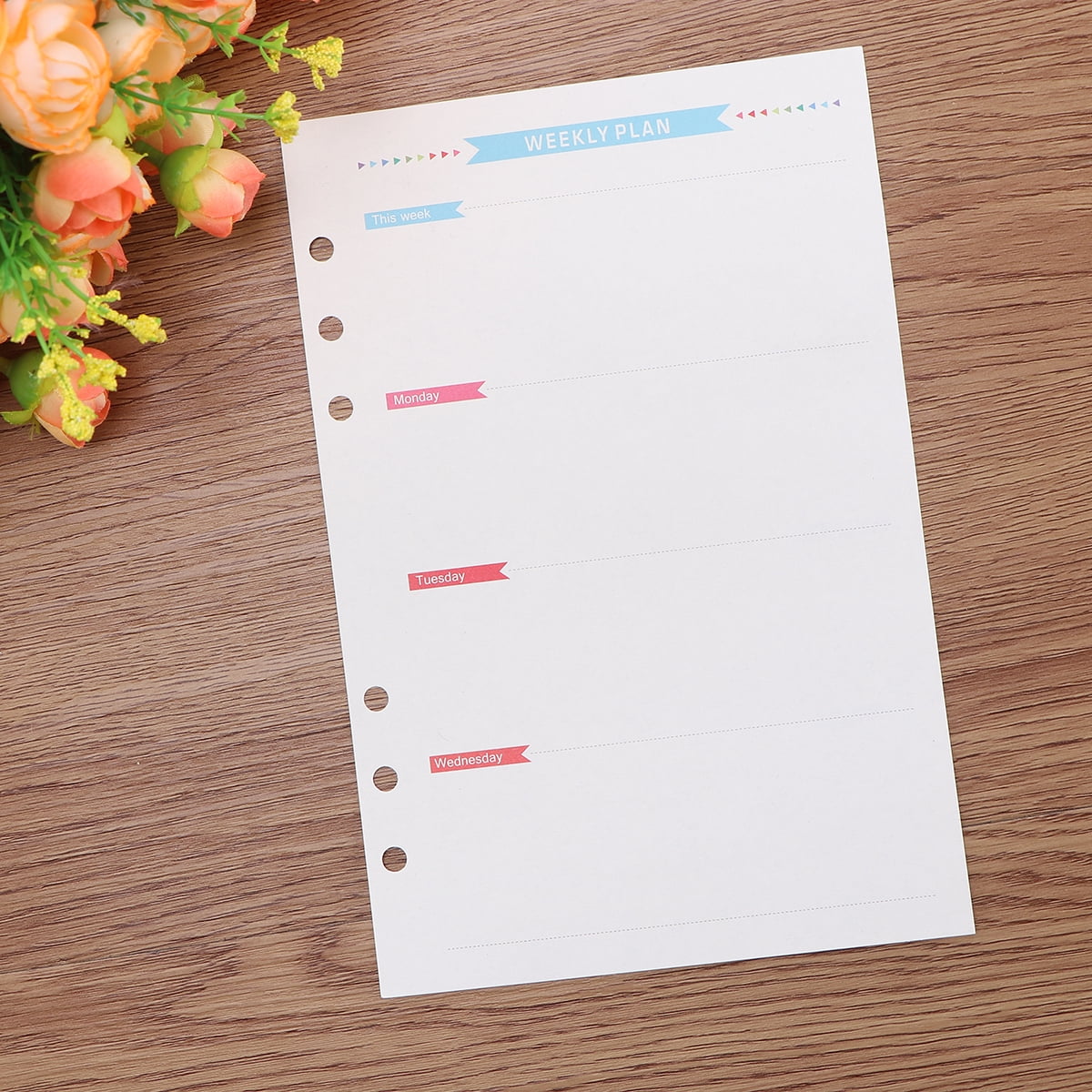 FONDOTIN A5 Loose Leaf Filler Paper for Notebooks, Smooth Writing, 3 Sets of Refillable Sheets