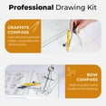 thumbnail image 3 of Juego de geometría Nicpro 22 piezas con estuche, compás, reglas y lápiz, 3 of 8