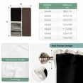 thumbnail image 6 of Brown Black Tie Up Curtains 45 Inches Long, Kitchen Window Curtains Over Sink, Modern Abstract Art Farmhouse Striped Small Window Curtains Shade Balloon Curtains Valances for Bedroom/Cafe 34"x45", 6 of 8