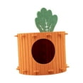 thumbnail image 3 of Cama de gato de zanahoria para gatos interiores durante toda la Nido fácil de limpiar de gatitos 33CMX33CMX26CM, 3 of 8