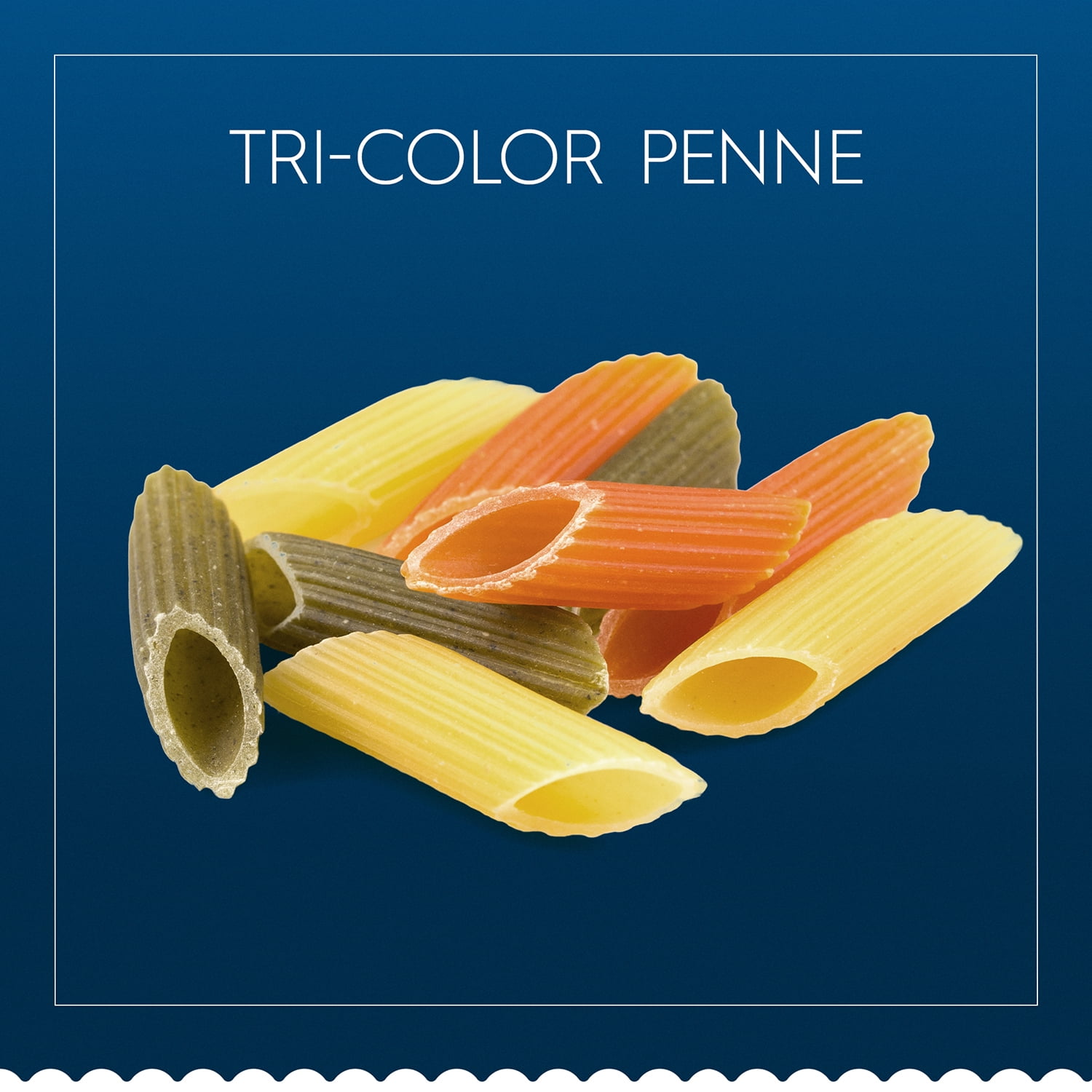 (3 pack) Barilla® Classic Blue Box Pasta Tri-Color Penne 12 oz