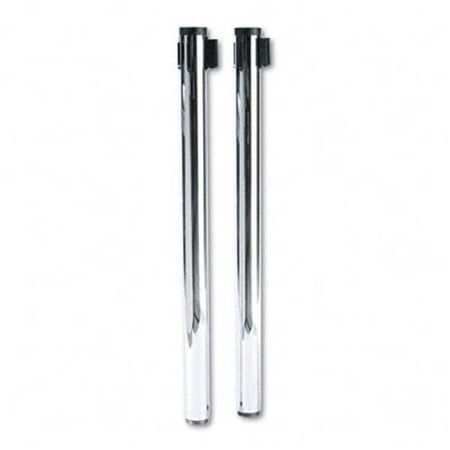 Adjusta-Tape Crowd Control Stanchion Posts Nylon 40 High Black Two per Box