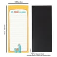 thumbnail image 2 of Inkdotpot Pack of 6 Funny Magnetic Dry Erase List For Fridge, Wipe Clean w/ NoStain, Quick Notes Shopping & Grocery List Whiteboard for Fridge, 8.75" x 3.8"(Llama), 2 of 6