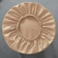 thumbnail image 4 of Walson Round Stool Chair Cover PU Leather Waterproof Chair Protector Seat Cover Light Brown, 4 of 9