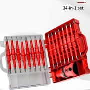 Ratchet Electrician Screwdriver Set 34 in 1 Screwdriver Tool Electrical Multifunctional Interchangeable
