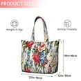 thumbnail image 4 of Pioneer Flower Floral Print Pattern Travel Tote Bags for Women Carry On,Large Weekender Bags for Women Travel,Multi Functional Duffle Bag for Work,Shopping,Sports, 4 of 5