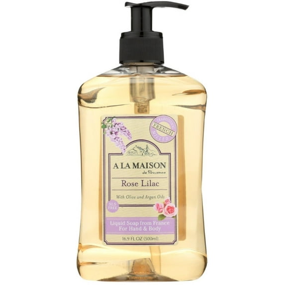 A La Maison de Provence Liquid Hand & Body Soap, Rose Lilac 16.9 .6 - (Pack of 6)